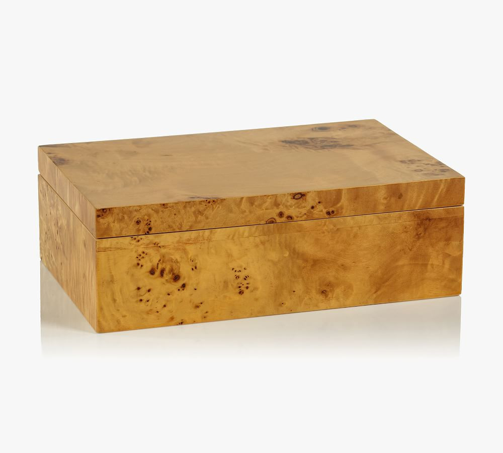 Burlwood Decorative Box, 10""L | Pottery Barn (US)