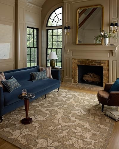 Loloi Chris Loves Julia Rue Olive/Sage 7'-6" x 9'-6" Area Rug | Amazon (US)