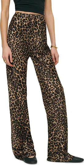 Gale High Waist Satin Pants | Nordstrom