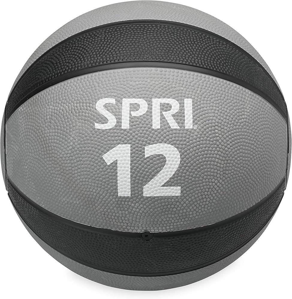 SPRI Medicine Ball - Exercise Workout Ball for Endurance Training - Thick Walled Heavy-Duty Textu... | Amazon (US)