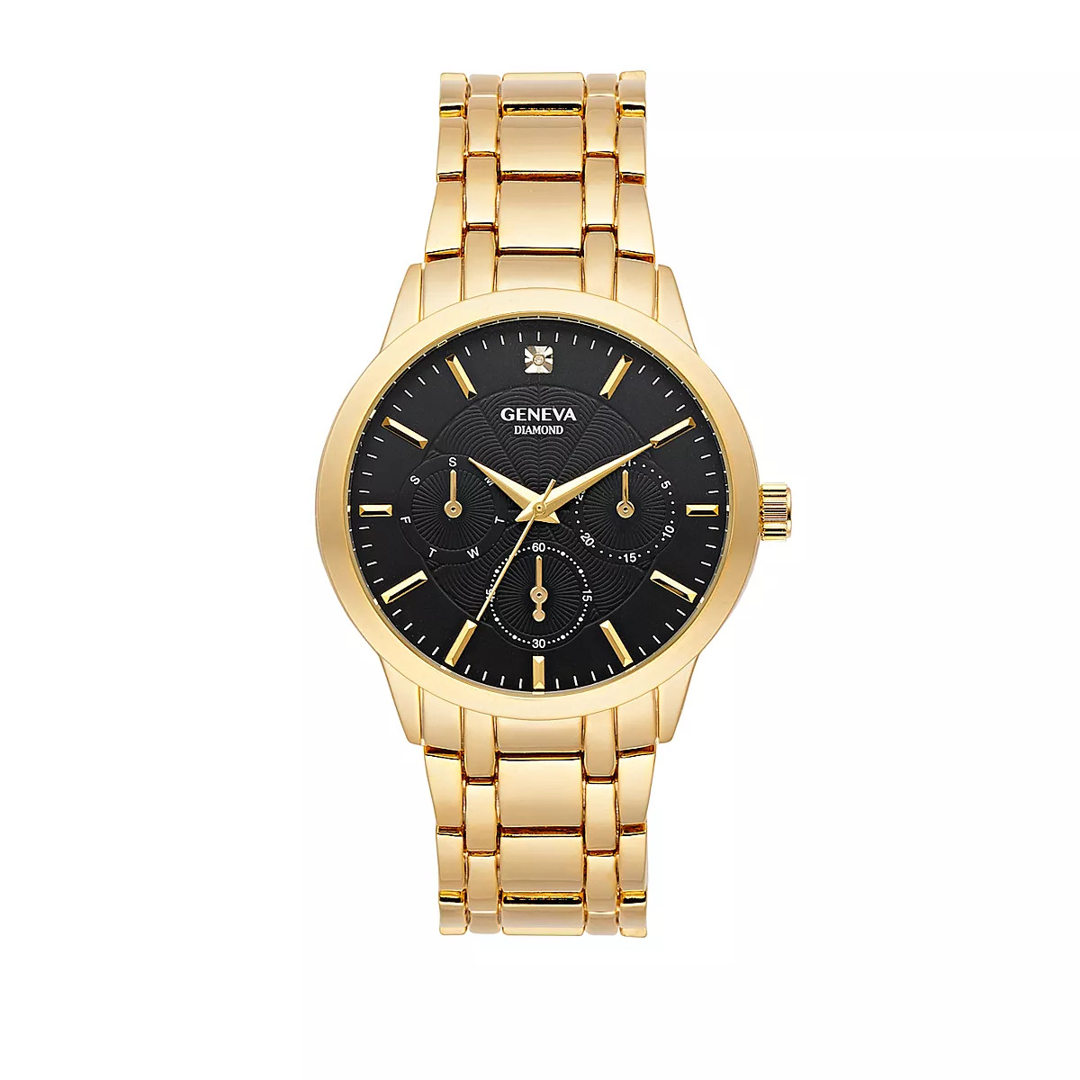 Men's Geneva Gold Tone Diamond Accent Bracelet Watch - KH8196GD | Kohl's