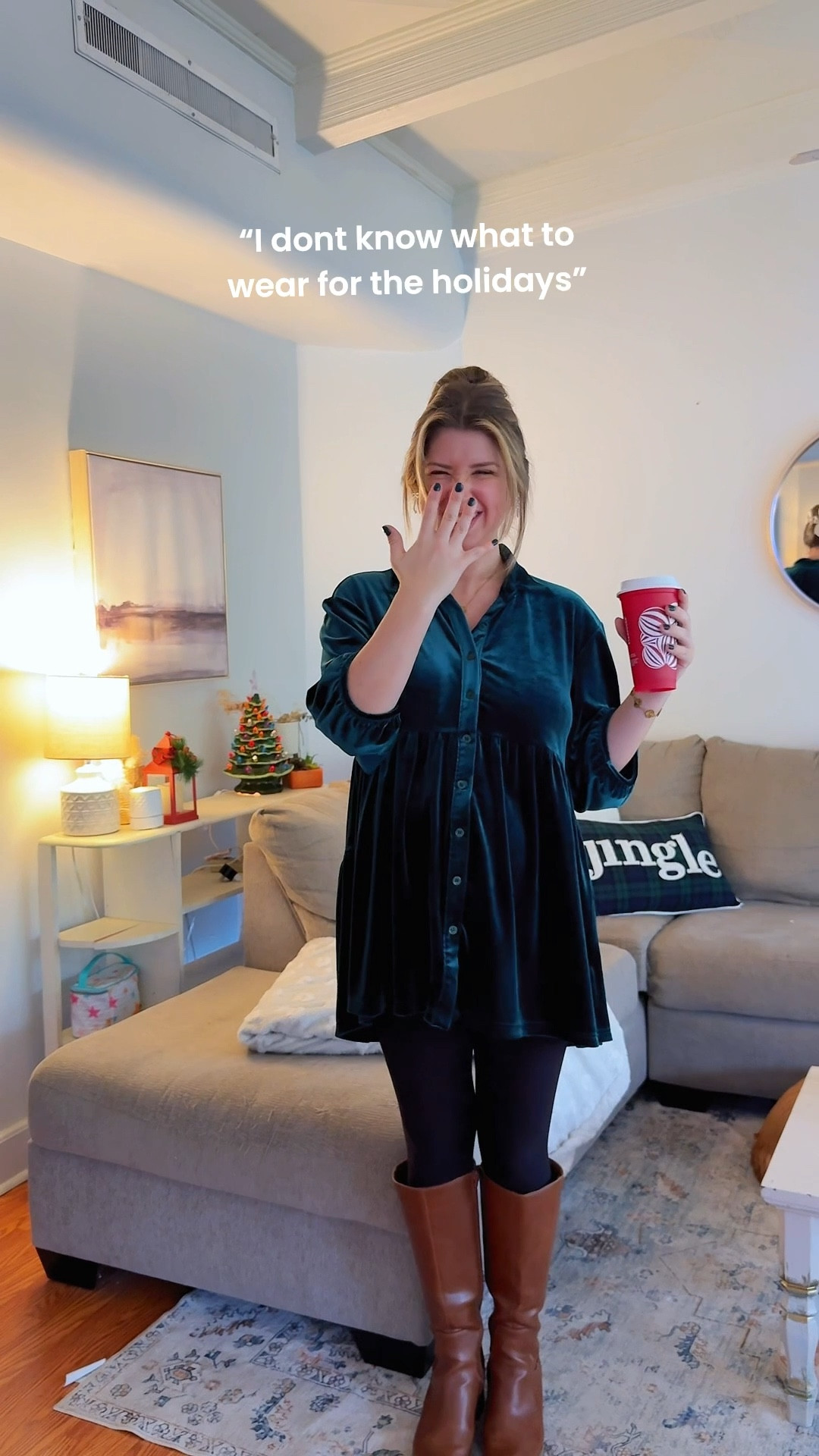 Comfy and easy holiday outfit inspo! 🎄♥️ 

#LTKHoliday #LTKFindsUnder50 #LTKootd