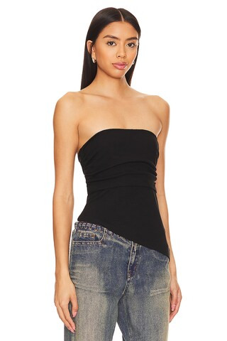 LNA Jocelyn Rib Top in Black from Revolve.com | Revolve Clothing (Global)