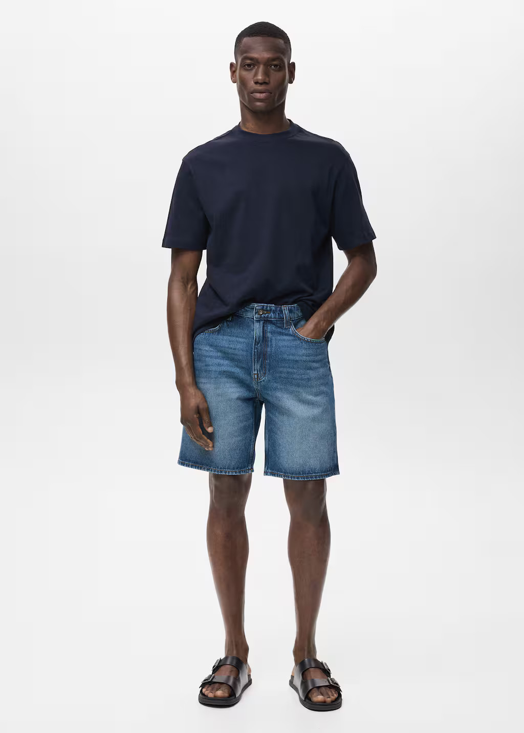 Regular-fit denim shorts dark blue - Men - 31 - MANGO MAN | Mango (US/MX/AU)