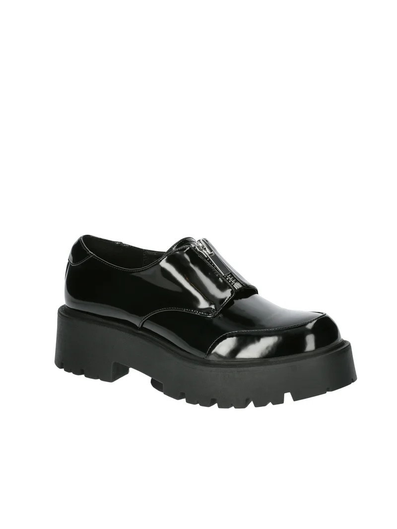 No Boundaries Women's Zip Lug Loafers | Walmart (US)