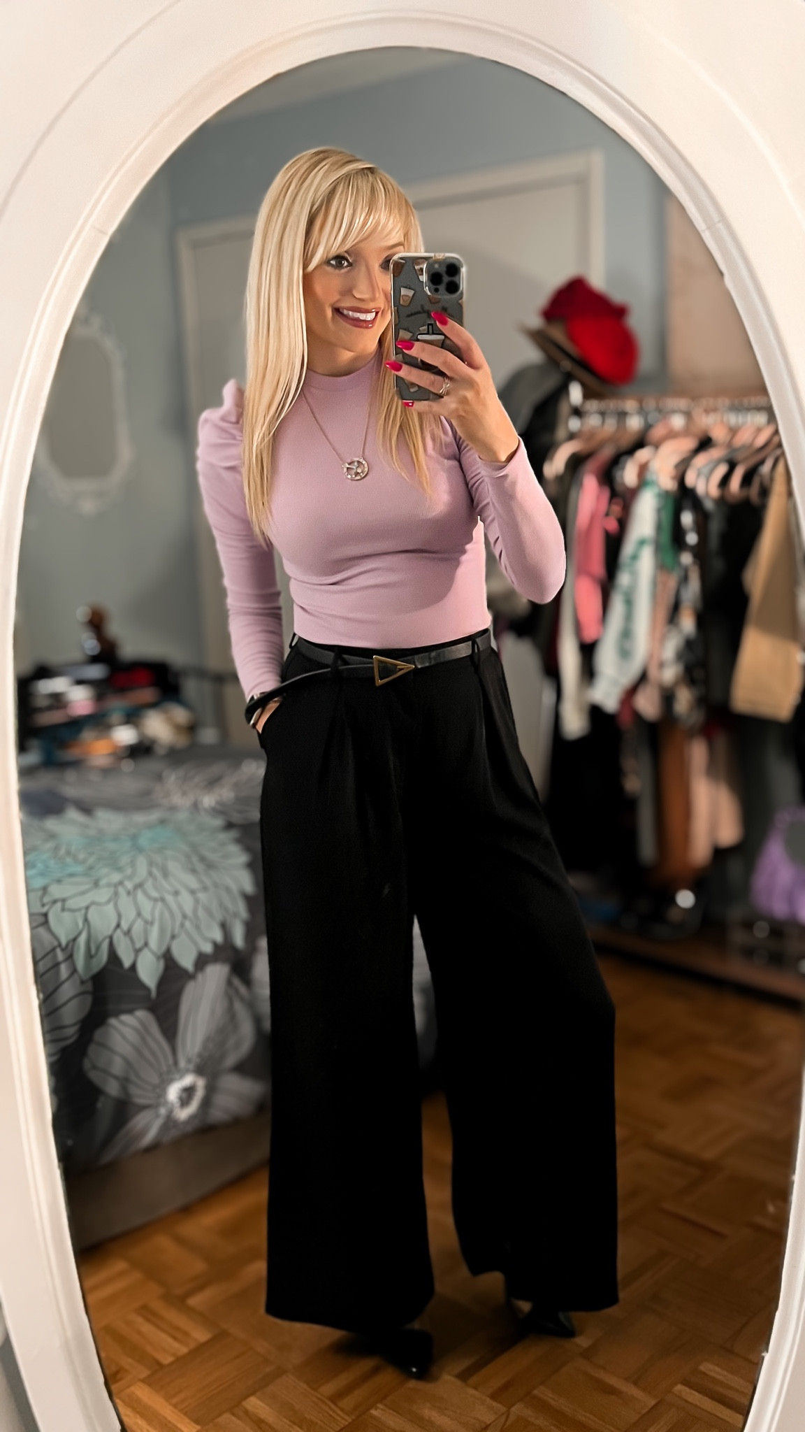 Vital wide leg pants - wide leg dress pants - puff sleeve top - triangle belt - work outfit - teacher outfit - business casual - Amazon fashion - viral finds - trendy finds - Amazon Fashion - Amazon finds 

#LTKSeasonal #LTKstyletip #LTKworkwear