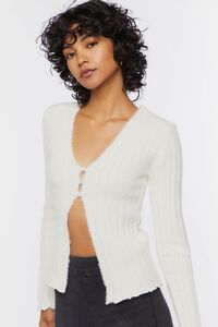 Fuzzy Knit Cardigan Sweater | Forever 21 (US)