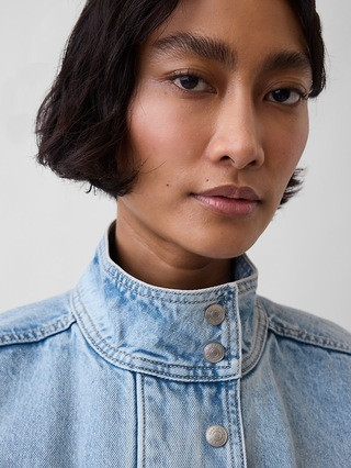 Oversized Denim Bomber Jacket | Gap (US)