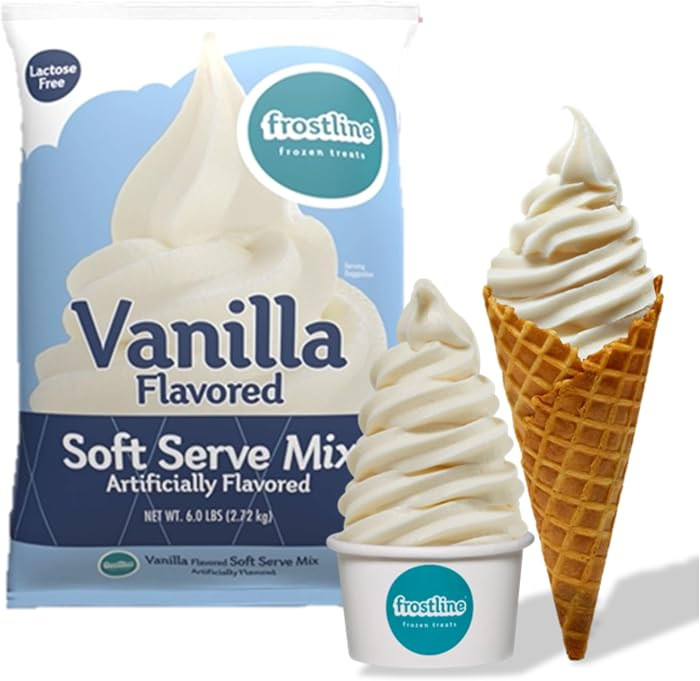 Frostline Vanilla Soft Serve Mix, Gluten & Lactose Free, 6 lb Bag | Amazon (US)