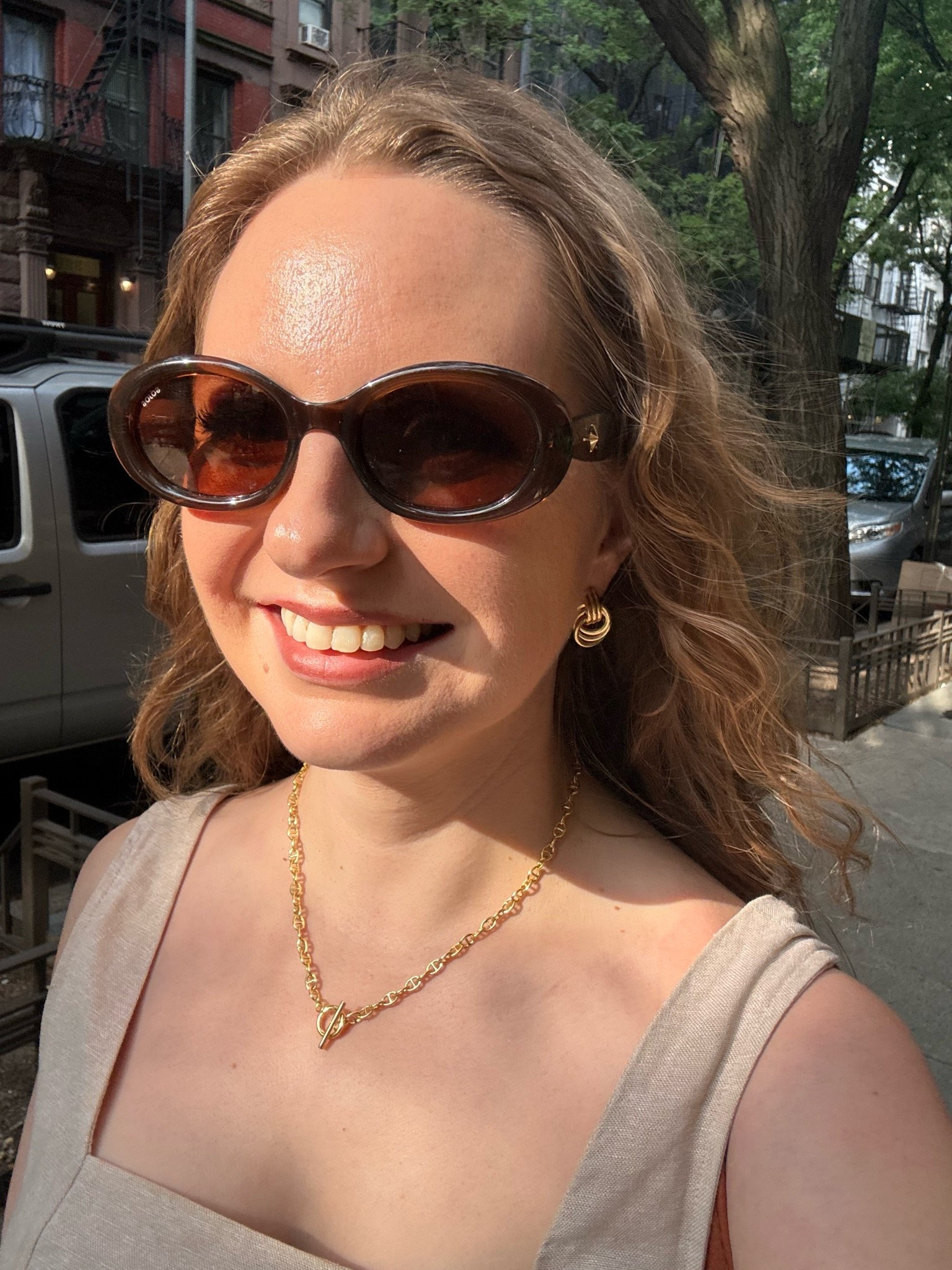 This has been my fav jewelry combo lately! I own both pairs of Amazon gold earrings linked below and wear them all the time. I can’t link my exact necklace, but linked some very similar at good price points!

#LTKootd #LTKWorkwear