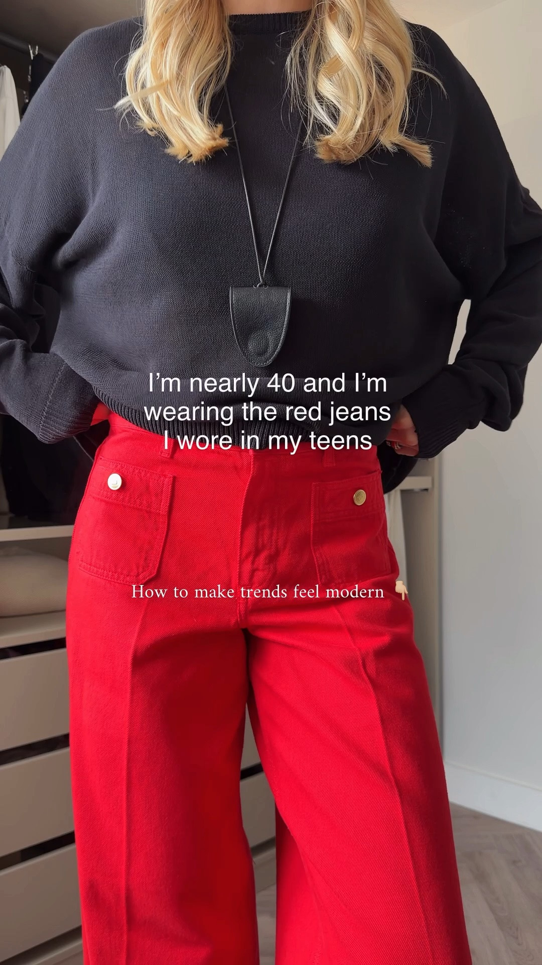 A few things that instantly make colour trends feel more modern now:

• relaxed silhouettes instead of super tight fits
• tonal layers and elevated basics
• mixing textures to add depth instead of adding more colour
• simple accessories and minimal shoes

Red jeans Tommy Hilfiger 70s wide leg *pr

#LTKxTommyHilfiger #LTKuk #LTKjeans