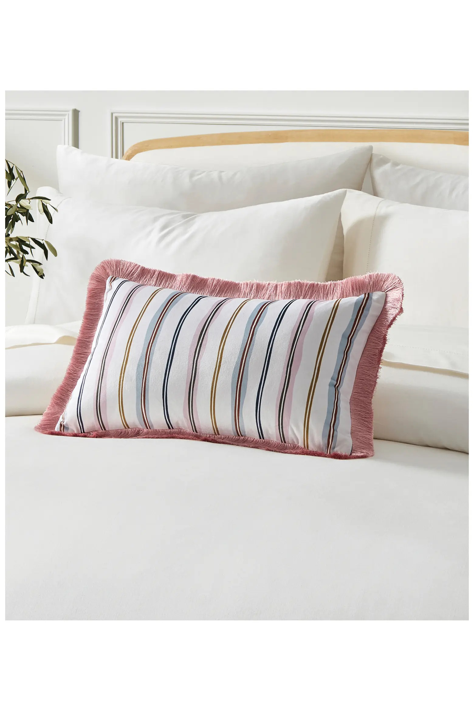 Scallop Stripe Velvet Accent Pillow | Nordstrom | Nordstrom