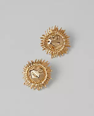 Metal Sun Stud Earrings | Ann Taylor