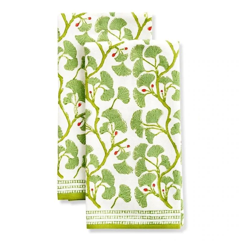 Spring Gingko Tea Towels, Set of 2 | Sea Marie Designs