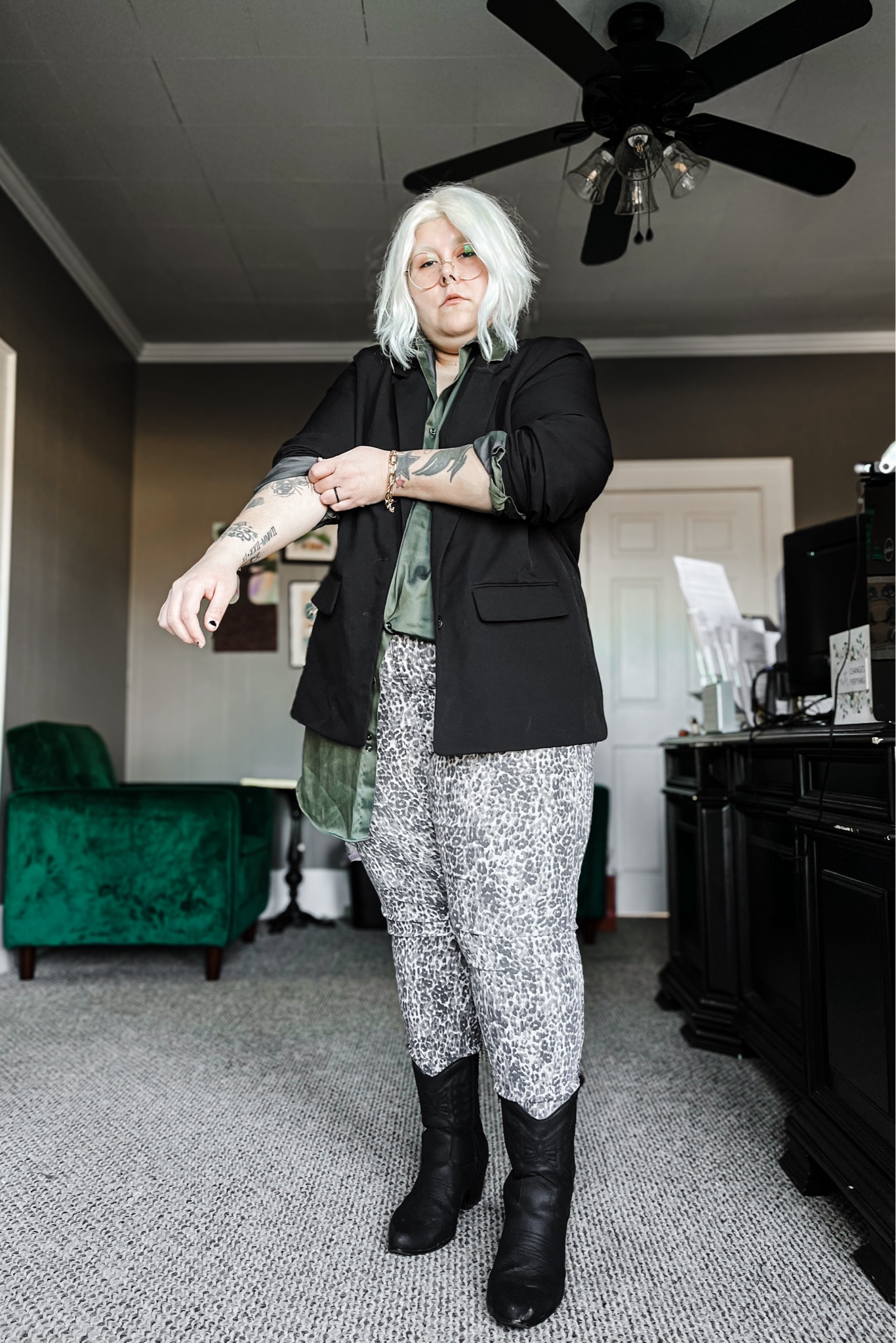 Blazer: Old Navy
Shirt: Thrifted
Pants: Bealls Outlet 
Boots: Amazon

#LTKplussize #LTKmidsize #LTKstyletip