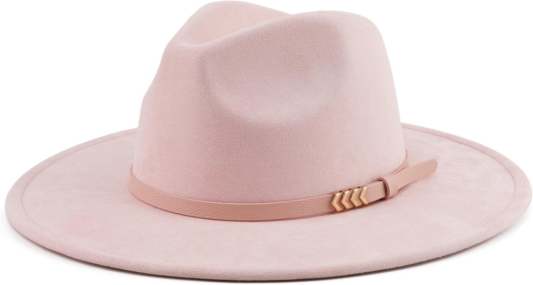 Wide Brim Fedora Hat for Men Women Big Rancher Felt Hat | Amazon (US)