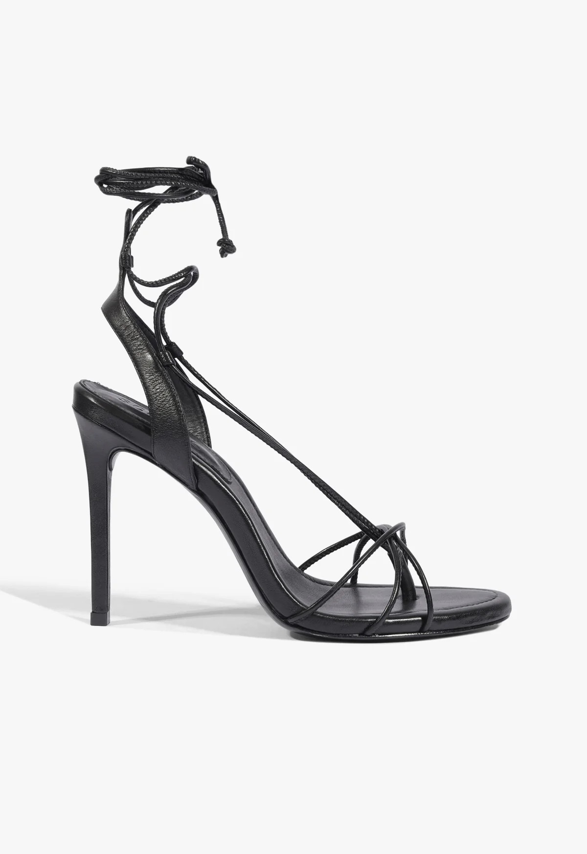 Demetria Black High Stiletto Heel Sandal | Schutz (US)