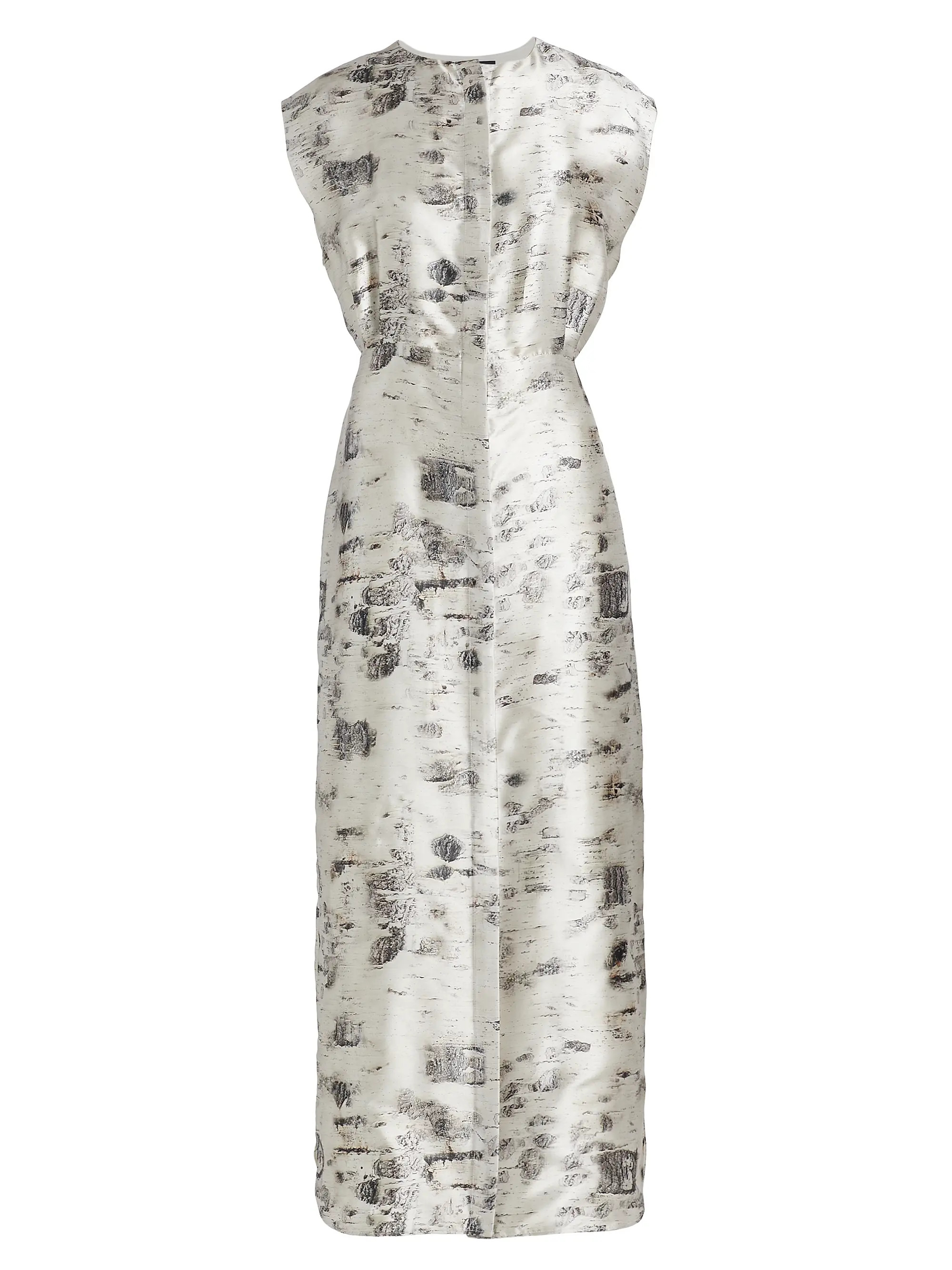 Brandon Maxwell Eleonora Silk Birch Shirtdress | Saks Fifth Avenue | Saks Fifth Avenue