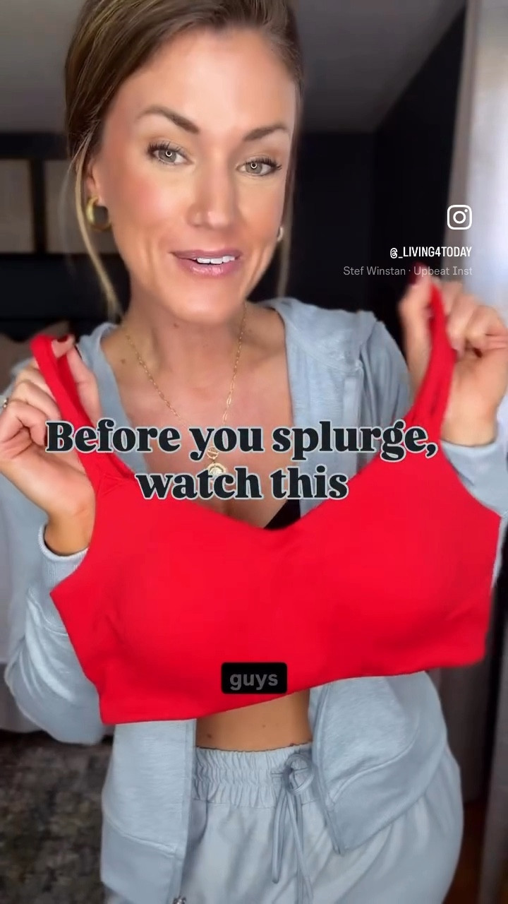 No need to splurge on high end sports bras. This style has lift, support, cute details and most importantly…sewn in padding. All pieces that I’m wearing are less than $20!!
Jacket/ small
Bra/medium
Skort/medium 

#LTKActive #LTKmomlife