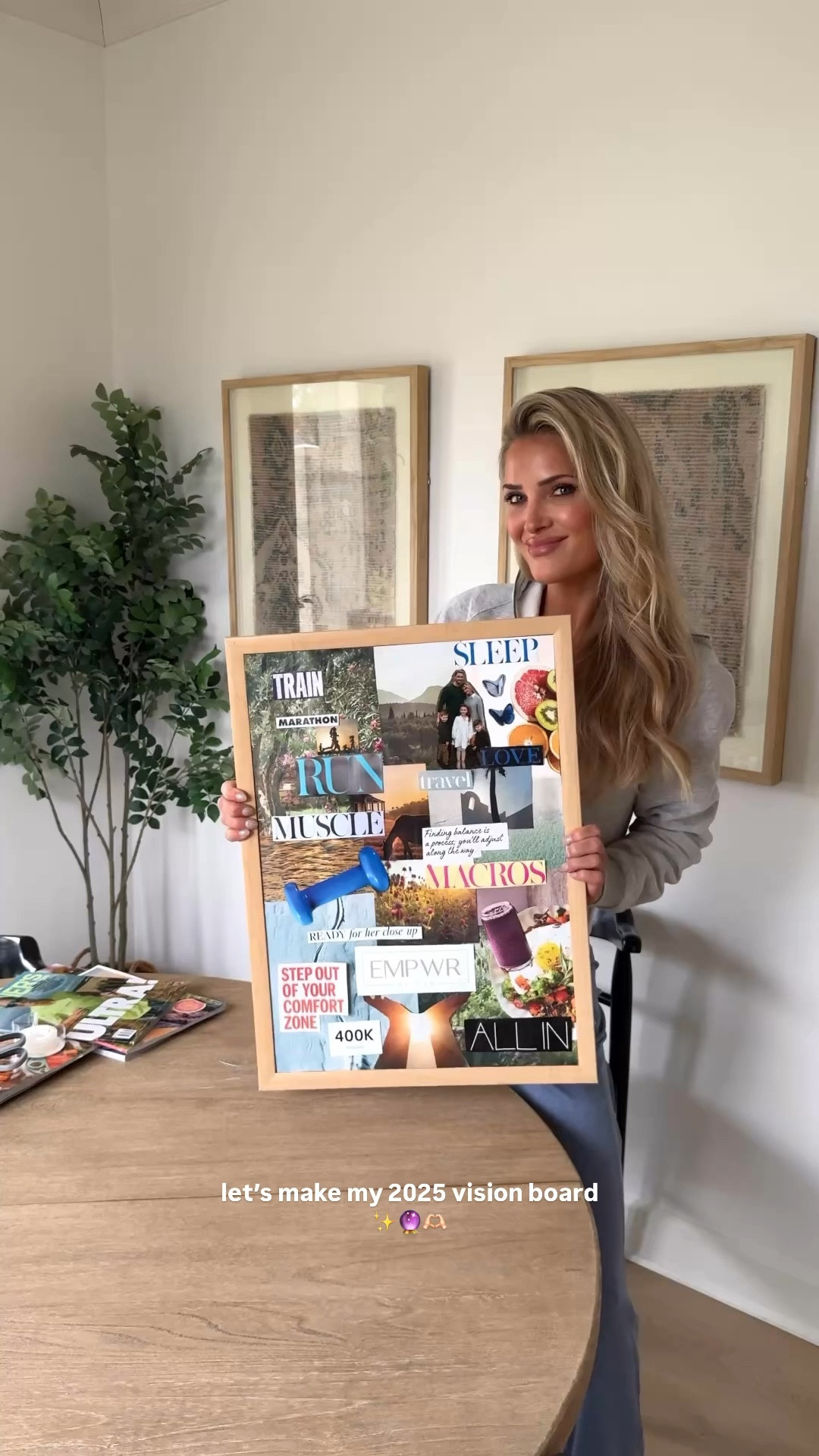Make my 2025 vision board with me ✨ There is something so special about creating new goals and setting intentions for the next year. For 2025, it’s all about going all in—saying yes to new opportunities, traveling more across the globe, training hard, running fast, expanding my brand, opening up more, and spending quality time with the people I love.

Who else is making a vision board this year?!

Wearing the cutest fit from @vuoriclothing 

Boyfriend Jogger- Blue Heron Heather 
Halo Essential Bra- Pale Grey Heather
Restore Half Zip Hoodie- Light Heather Grey 


#2025visionboard #newyearnewme ##vuoripartner#liketkit @shop.LTK


#LTKFitness #LTKFindsUnder100 #LTKActive