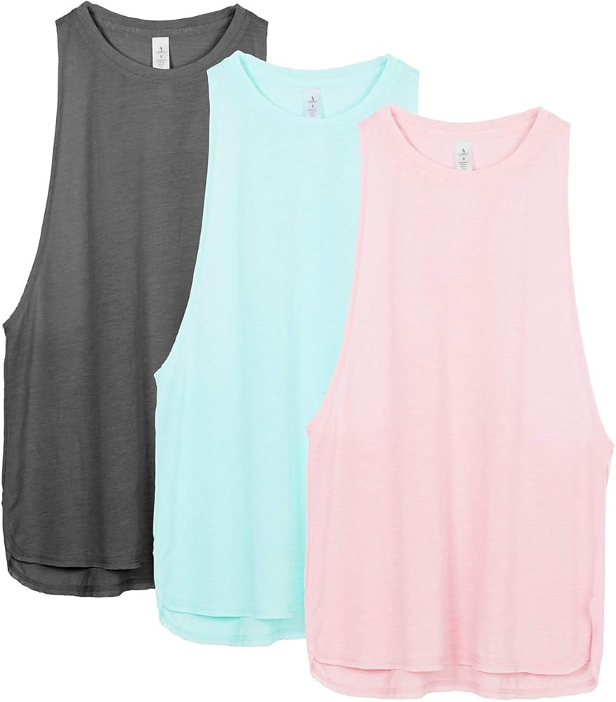 Workout Tank Tops for Women - Running Muscle Tank Sport Exercise Gym Yoga Tops Running Muscle Tan... | Amazon (US)