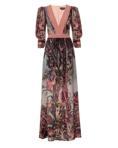 Paraiso Placed Print Maxi Dress | PatBO