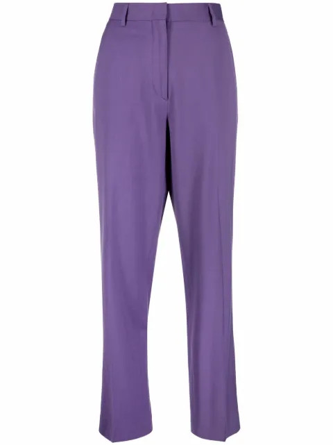 high-waisted straight-leg trousers | Farfetch (AU)
