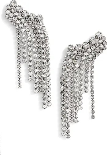 A Wild Shore Crystal Fringe Drop Earrings | Nordstrom