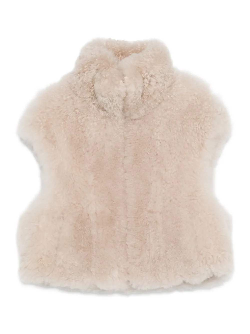 Liska high-neck sleeveless gilet - Neutrals | Farfetch Global