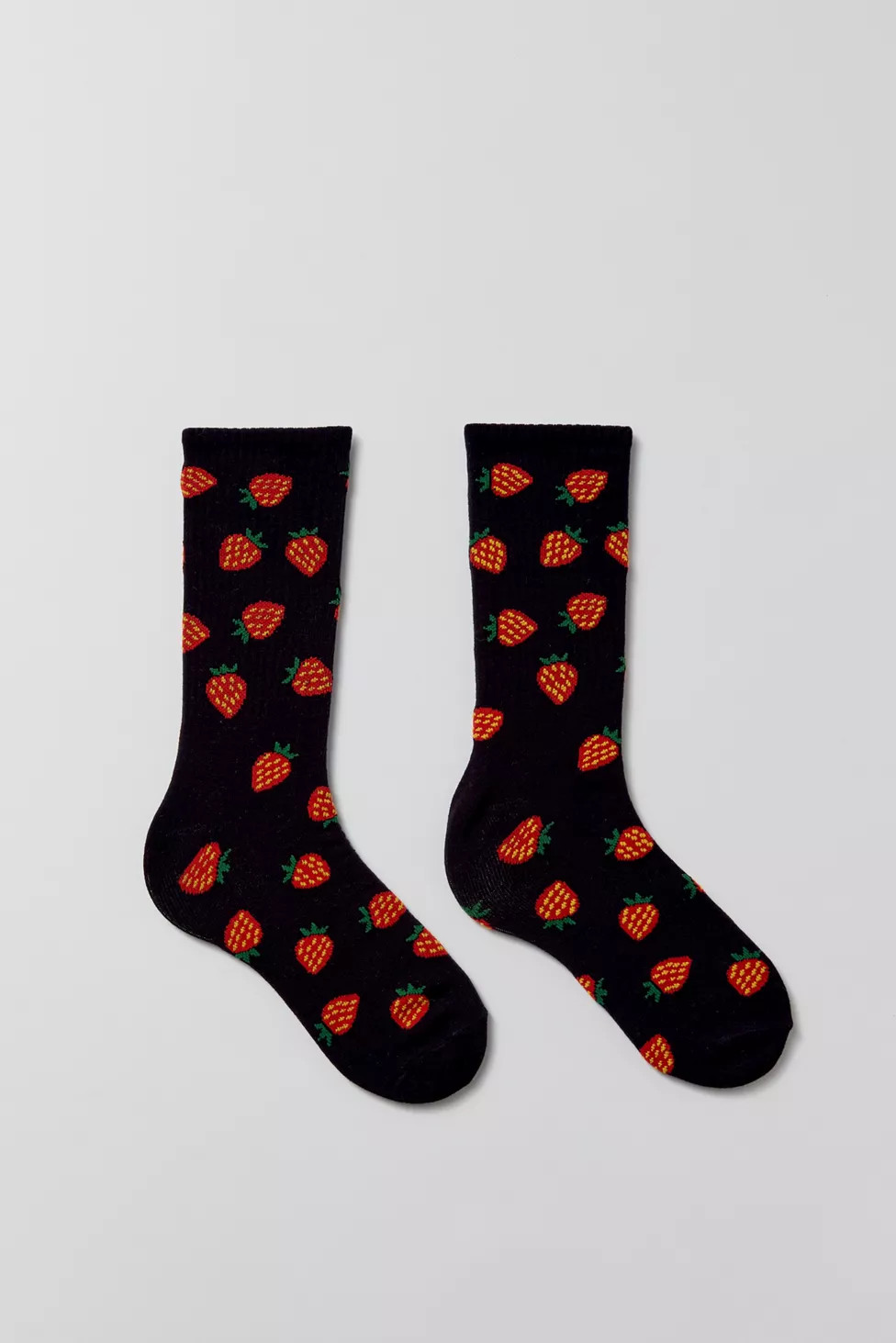 Strawberry Allover Print Crew Sock | Urban Outfitters (US and RoW)