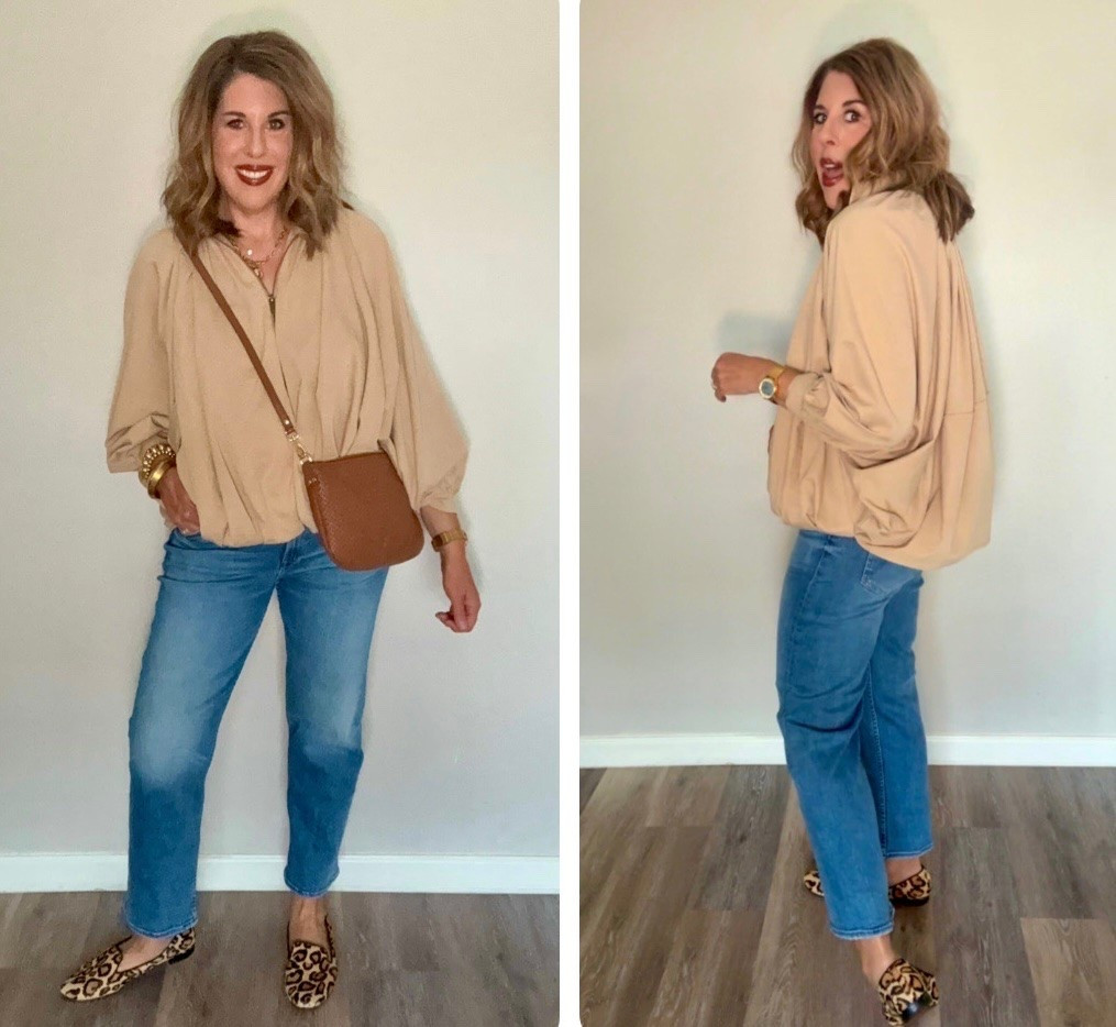 Fun jacket/top- lightweight of it’s still hot but feels like you’re wearing something for Fall! Bubble front hem, straight flowy back.

#LTKootd #LTKOver40 #LTKWorkwear