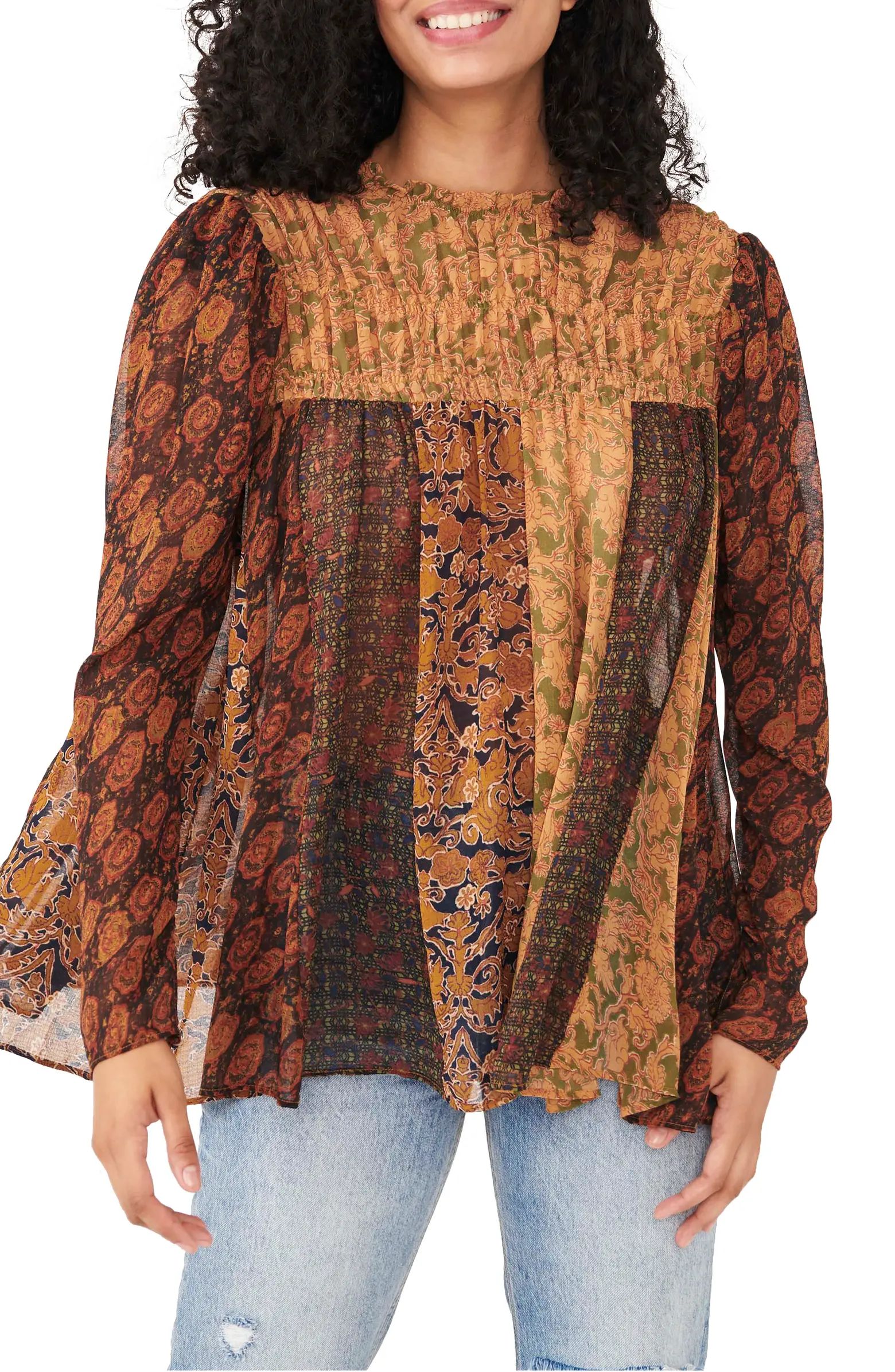 Free People Merrie Mix Print Tunic Top | Nordstrom | Nordstrom