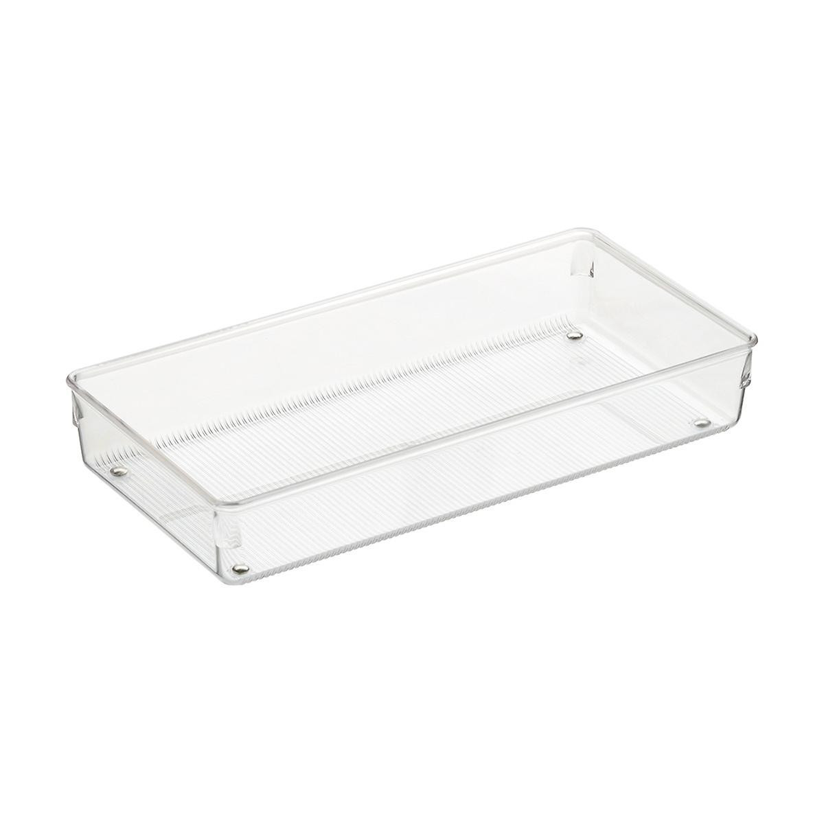 iDESIGN Linus Shallow Drawer Organizer Clear | The Container Store
