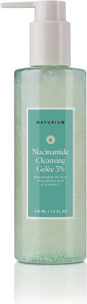 Naturium Niacinamide Cleansing Gelée 3% Plus Hyaluronic Acid & Vitamin C, Gentle & Smoothing Fac... | Amazon (US)