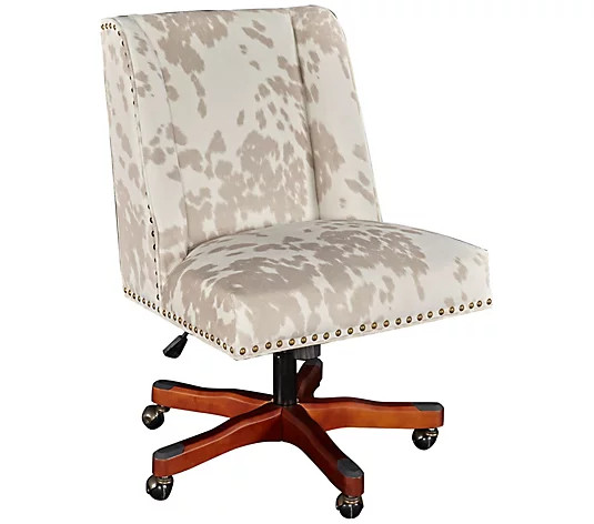 Linon Home Walker Home Office Stylish Desk Chair W/ Plush Seat | QVC