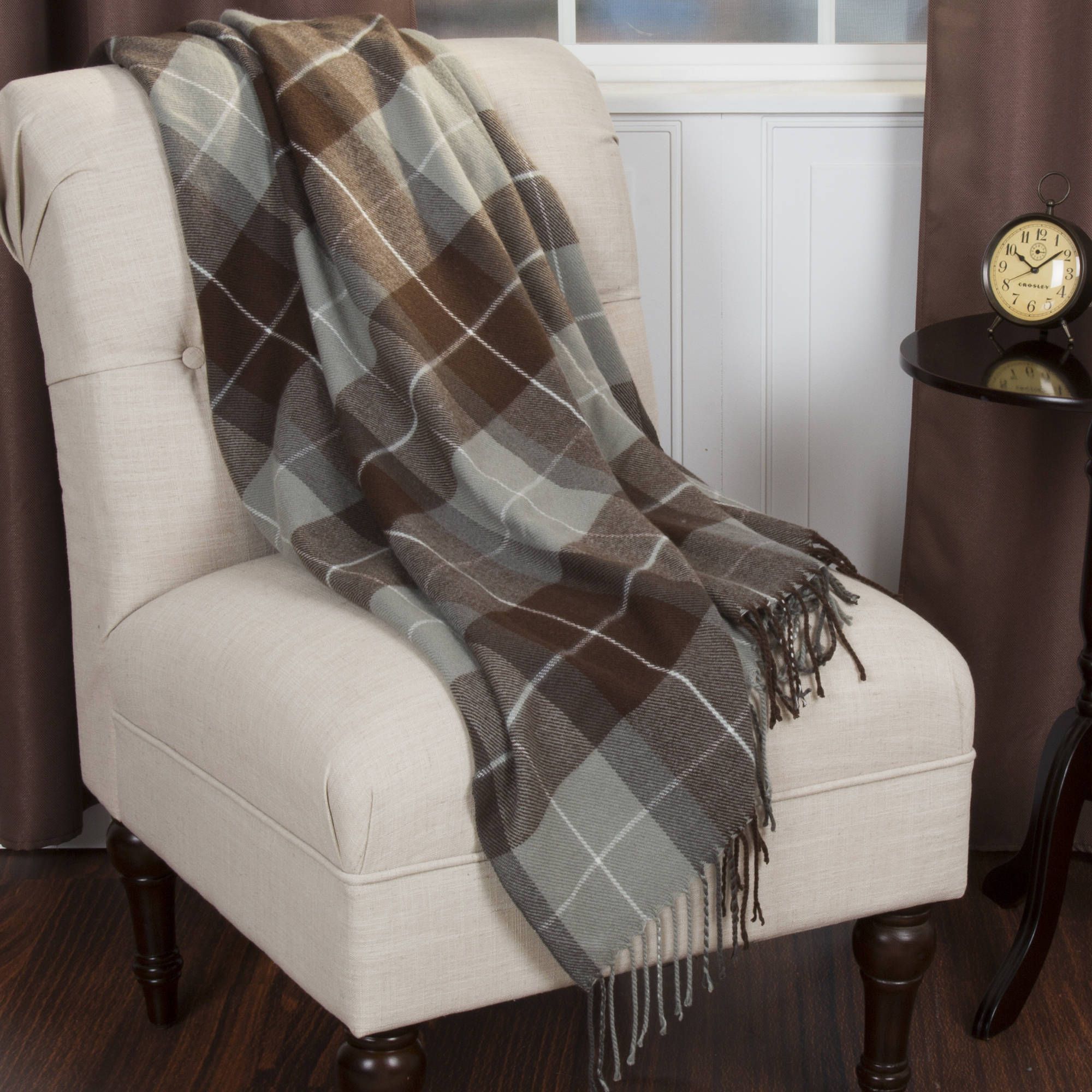 Somerset Home Cashmere-Like Blanket Throw - Brown | Walmart (US)