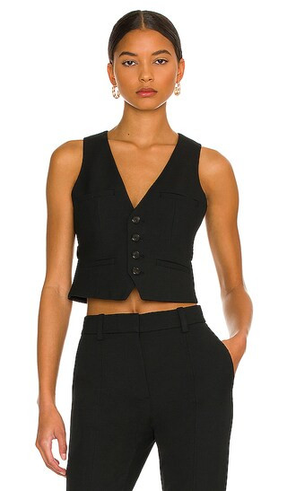 Huxton Vest in Black | Revolve Clothing (Global)