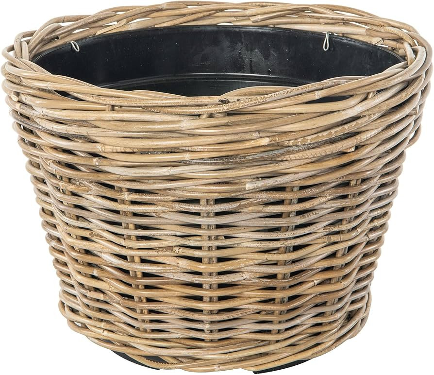 Kouboo Rattan Planter Basket with Plastic Pots Planters Flower Pots Decorative Fall planters for ... | Amazon (US)