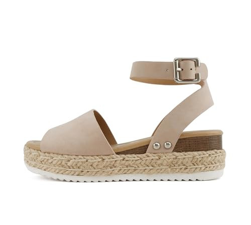Soda Little Kids/Children/Girls Topic-IIS Espadrille Flatform Wedge Open Toe Sandals (Dusty Mauve, us_footwear_size_system, Little Kid, numeric, medium, 11) | Amazon (US)