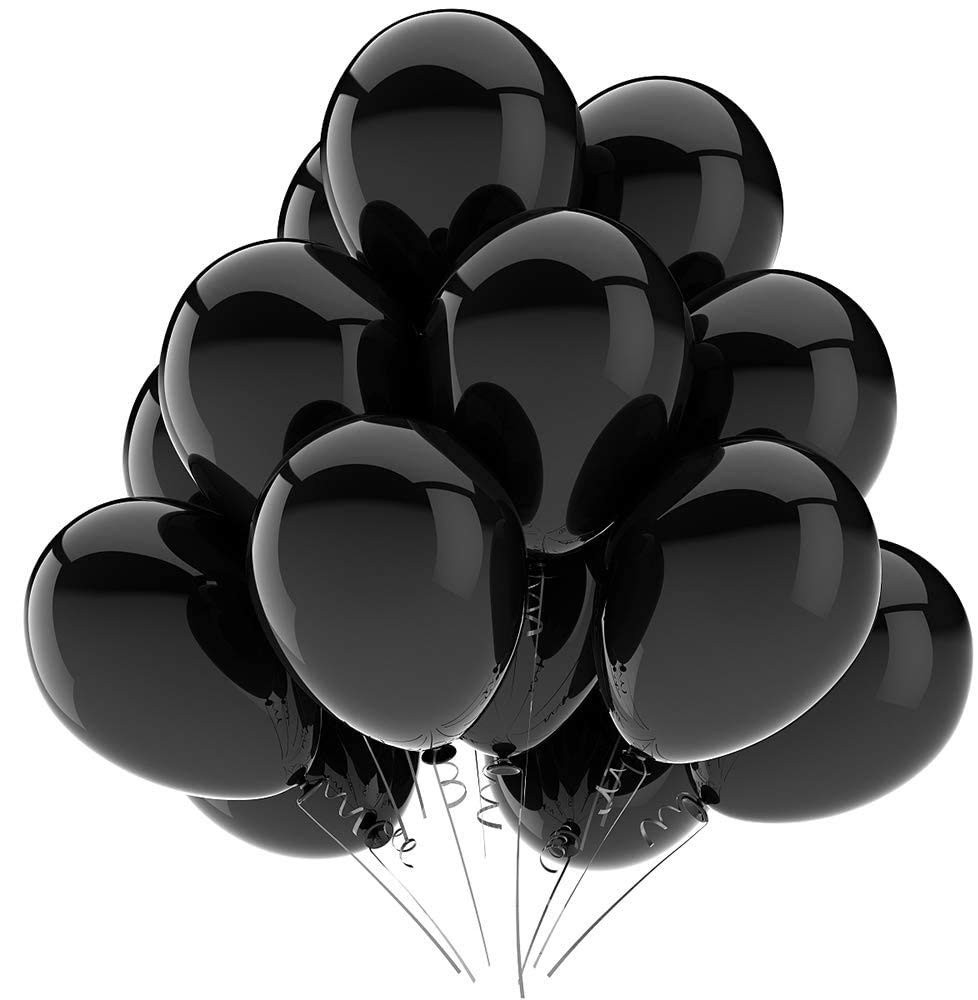 KBZVNAF Black Balloons Latex Party Balloons - 50 Pack 12 inch Helium Matte Black Balloons for Wed... | Amazon (US)