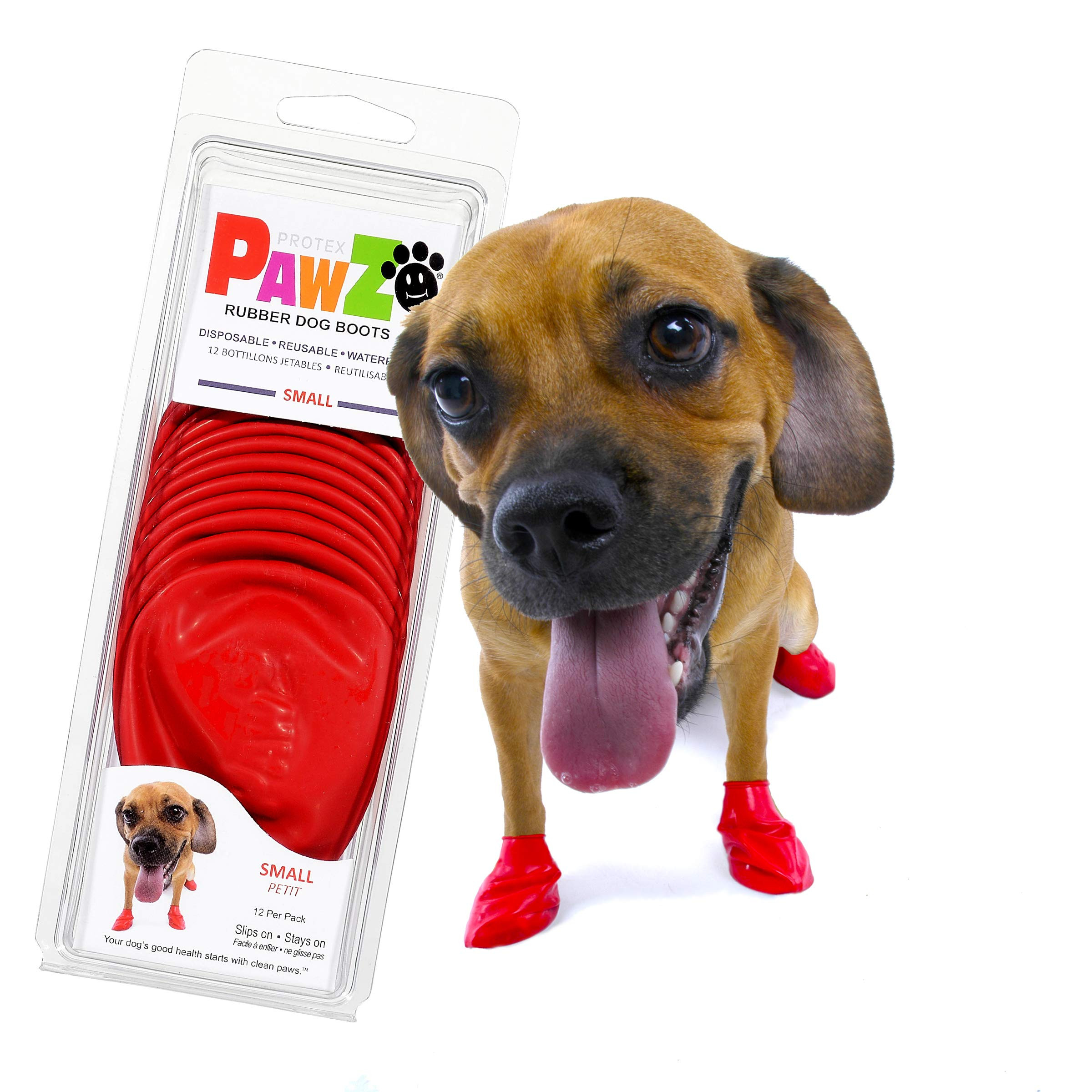 PawZ Dog Boots | Rubber Dog Booties | Waterproof Snow Boots for Dogs | Paw Protection for Dogs | 12  | Amazon (US)