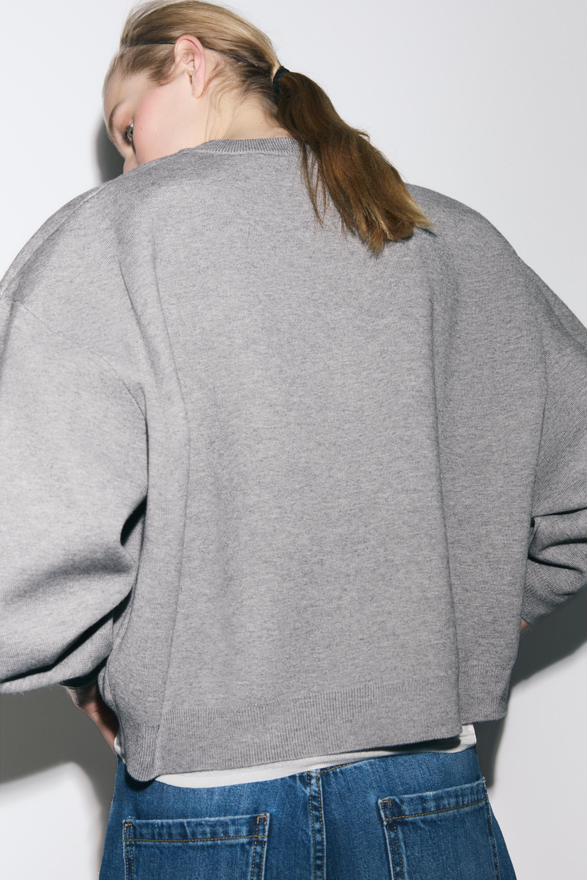 PLAIN KNIT SWEATSHIRT | Zara AU