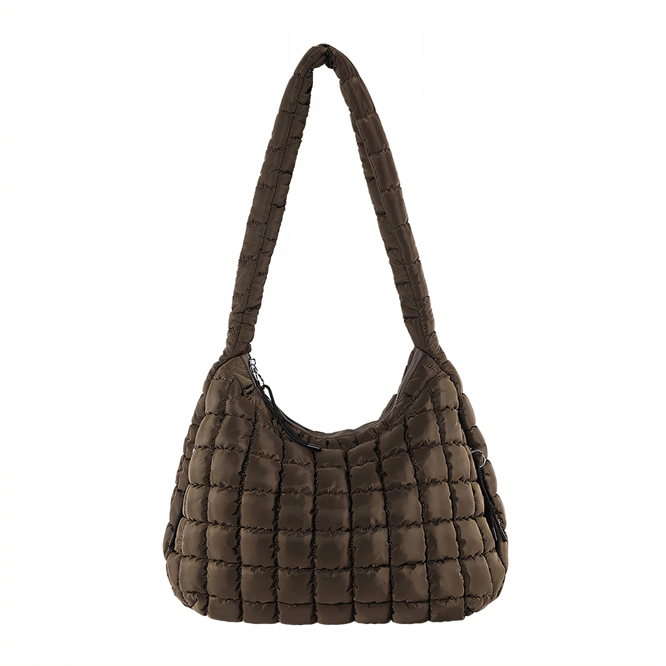 GASTROPOD Puffer Tote Bag,Large Capacity Puffer Bag,Soft and Durable Shoulder Bag,Brown | Walmart (US)