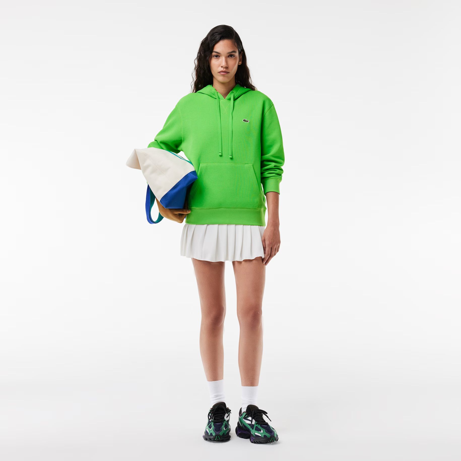 Women's Relaxed Fit Double Face Piqué Hoodie | Lacoste (US)