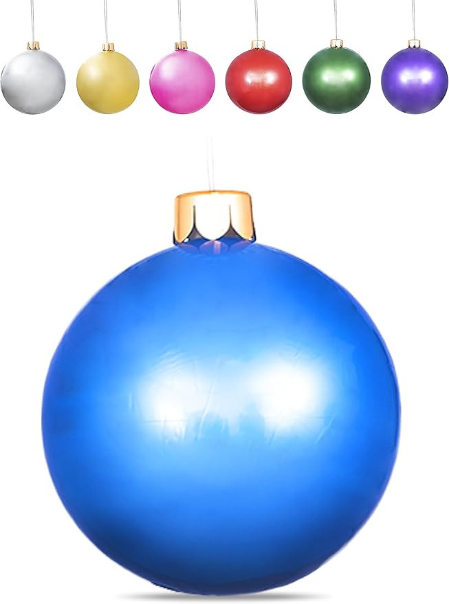 Inflatable Oversized Ornaments Jumbo Christmas Balls 15" 18" 25" or 30" inches Holiday Decoration... | Amazon (US)