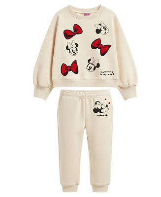 Girls' 2T-6X Long-Sleeve Top and Minnie Fleece Jogger, 2-Piece Set | Macy's
