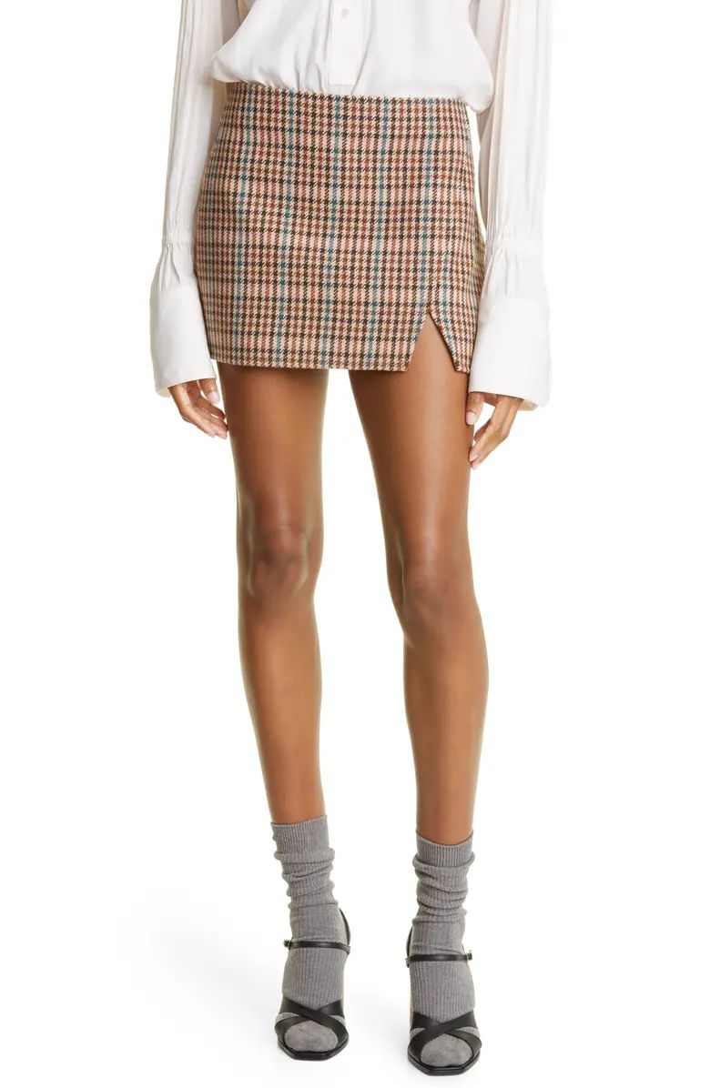 A.L.C. Rylee Plaid Wool Blend Miniskirt | Nordstrom | Nordstrom