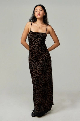 Motel Leoparden-Print Maxikleid | Urban Outfitters DE