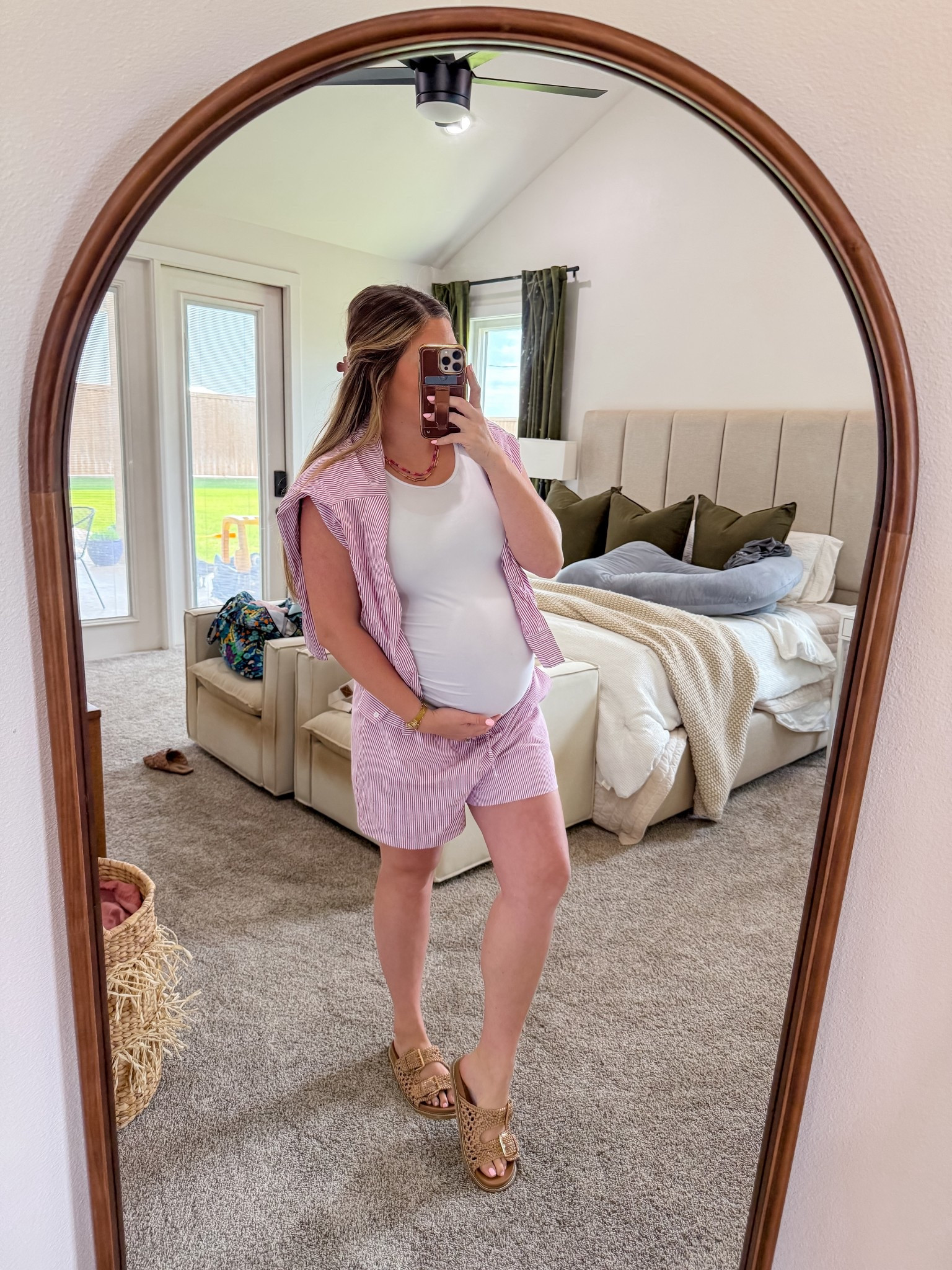 OOTD bump friendly summer outfit💜🩷

#LTKFamily #LTKStyleTip #LTKBump