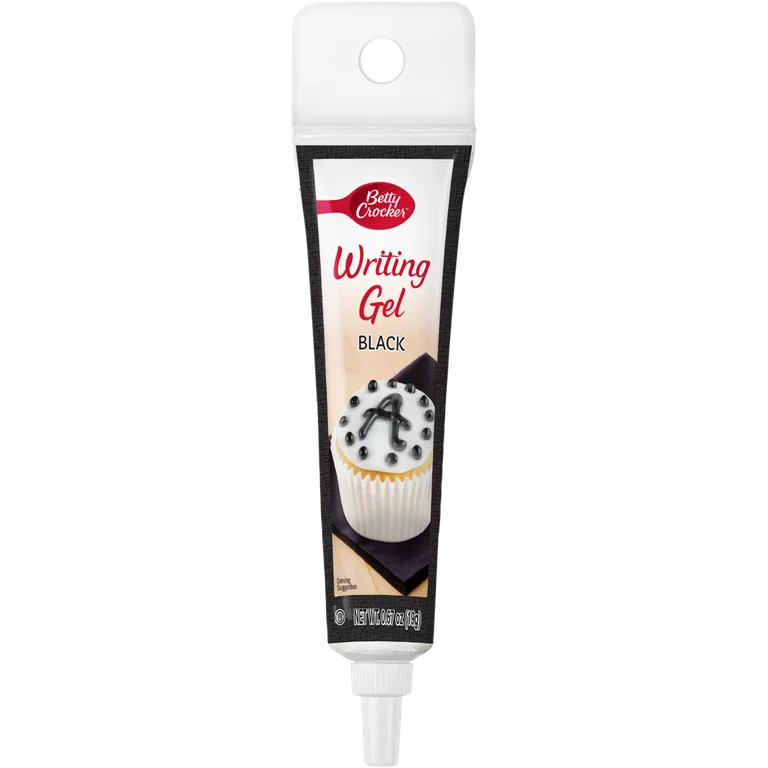 Betty Crocker Black Writing Gel, 0.67 Ounces, Frosting & Icing, Gluten Free, Certified Kosher | Walmart (US)